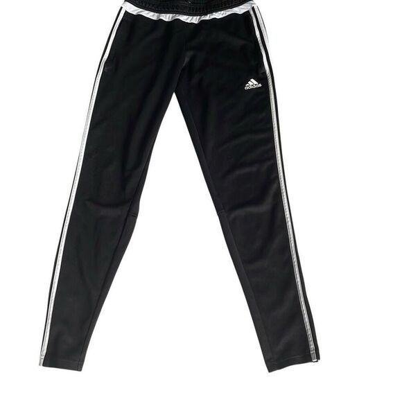 Nearly New! Adidas Black Climalite Tiro Soccer Pants Ankle Side Zip - Size Small - Picture 1 of 8